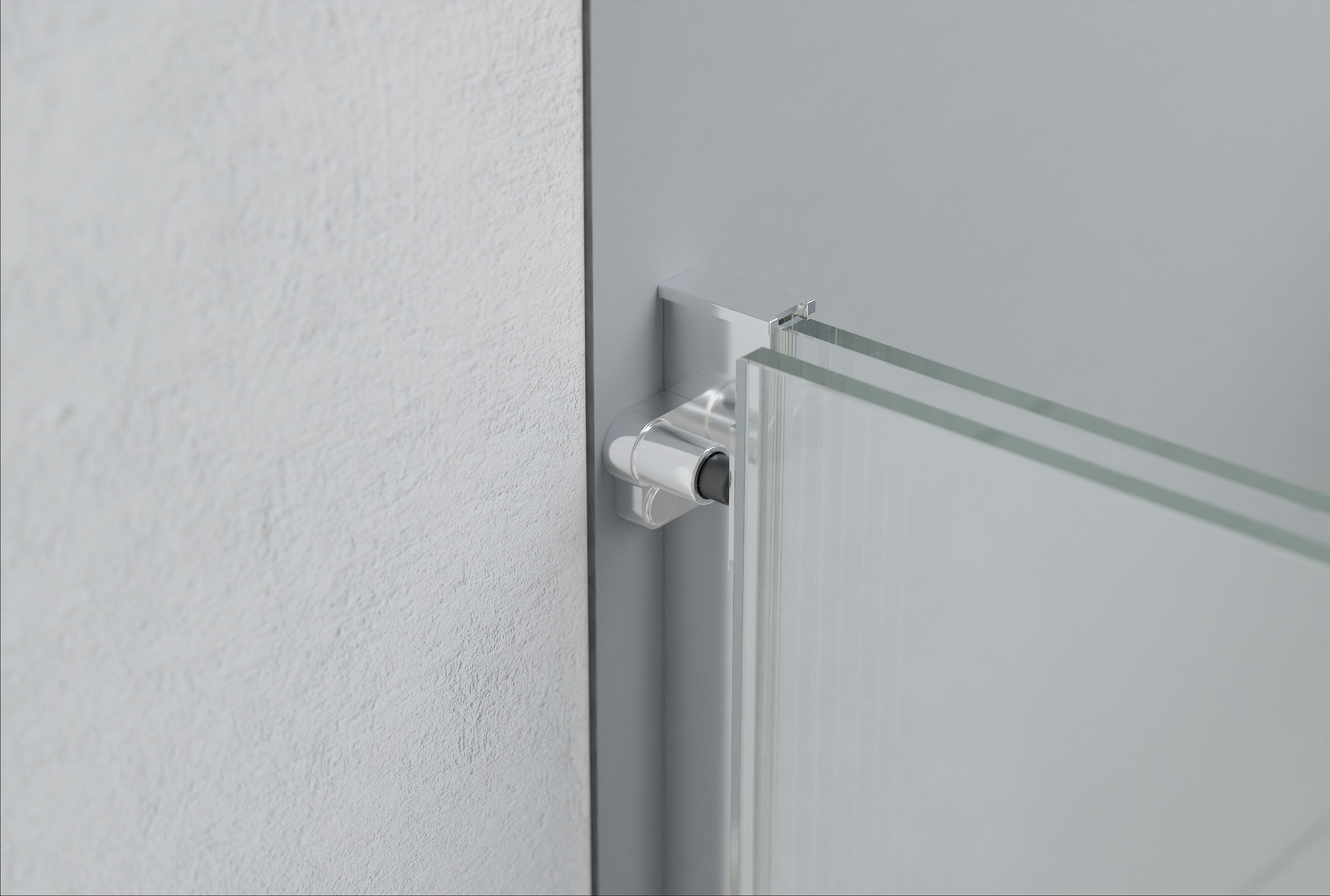 BERNSTEIN - Paroi de douche 195x140cm en verre claire 8mm, Cabine de douche porte coulissante - NT101 - 4