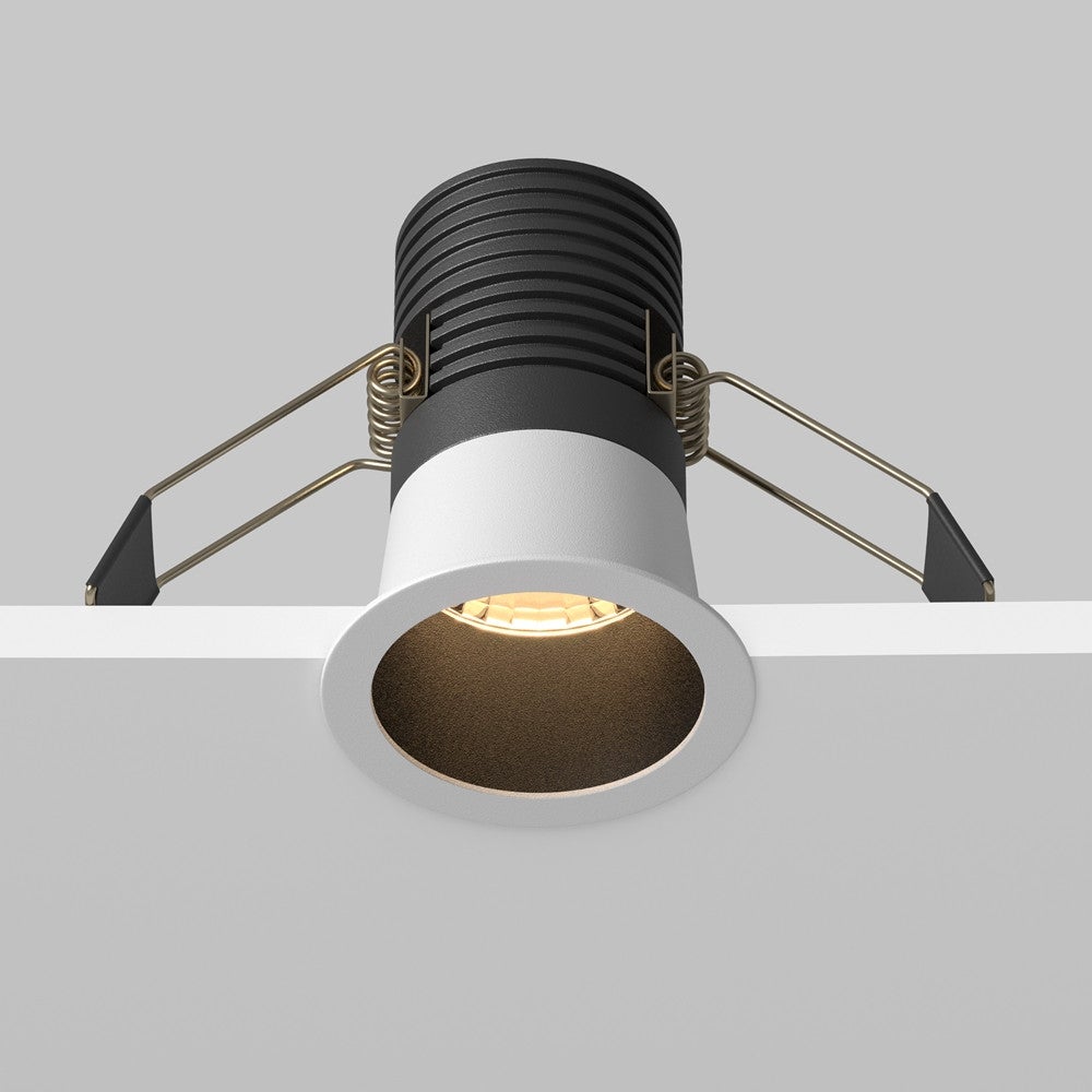 Oprawa stropowa sufitowa wpuszczana Minor biało-czarna LED 9W 3000K 700lm wym: 8,2 x 6 x 6 cm okrągła Maytoni - 6