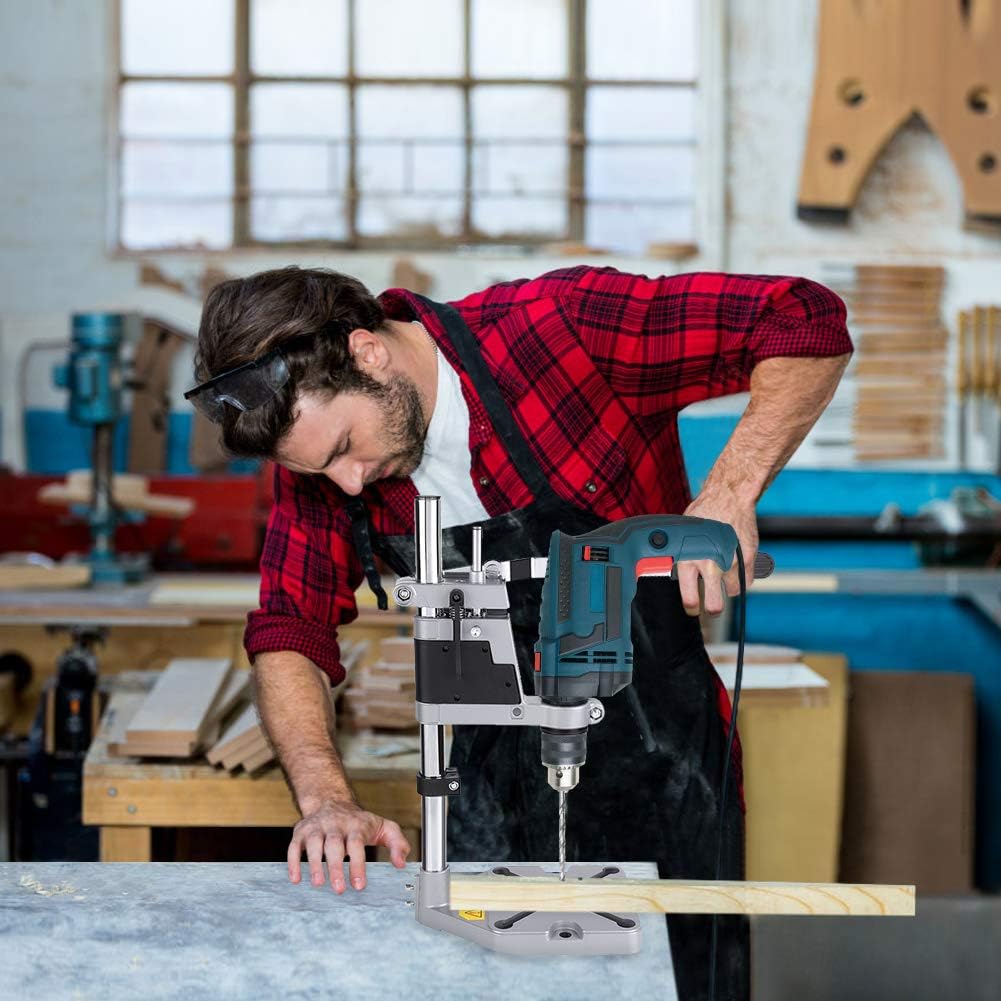 Soporte de taladro de columna, soporte de taladro de columna universal, soporte de taladro de columna de banco, reparador de banco de trabajo - 2