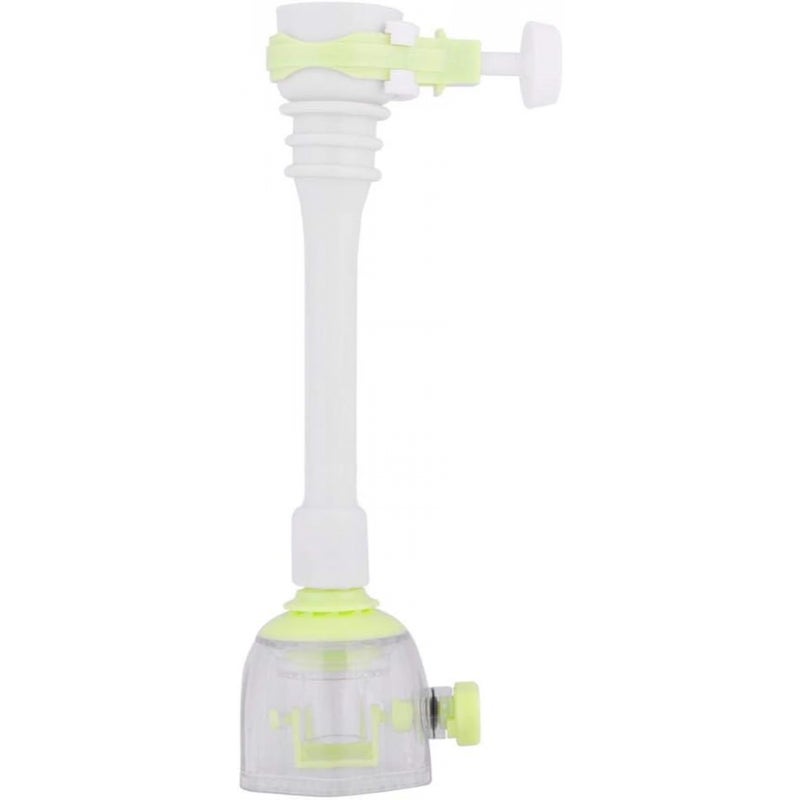 Przedłużka do kranu kuchennego, obrotowa głowica kranu 360°, oszczędzająca wodę, do zlewu kuchennego, z filtrem (18 cm, zielona)