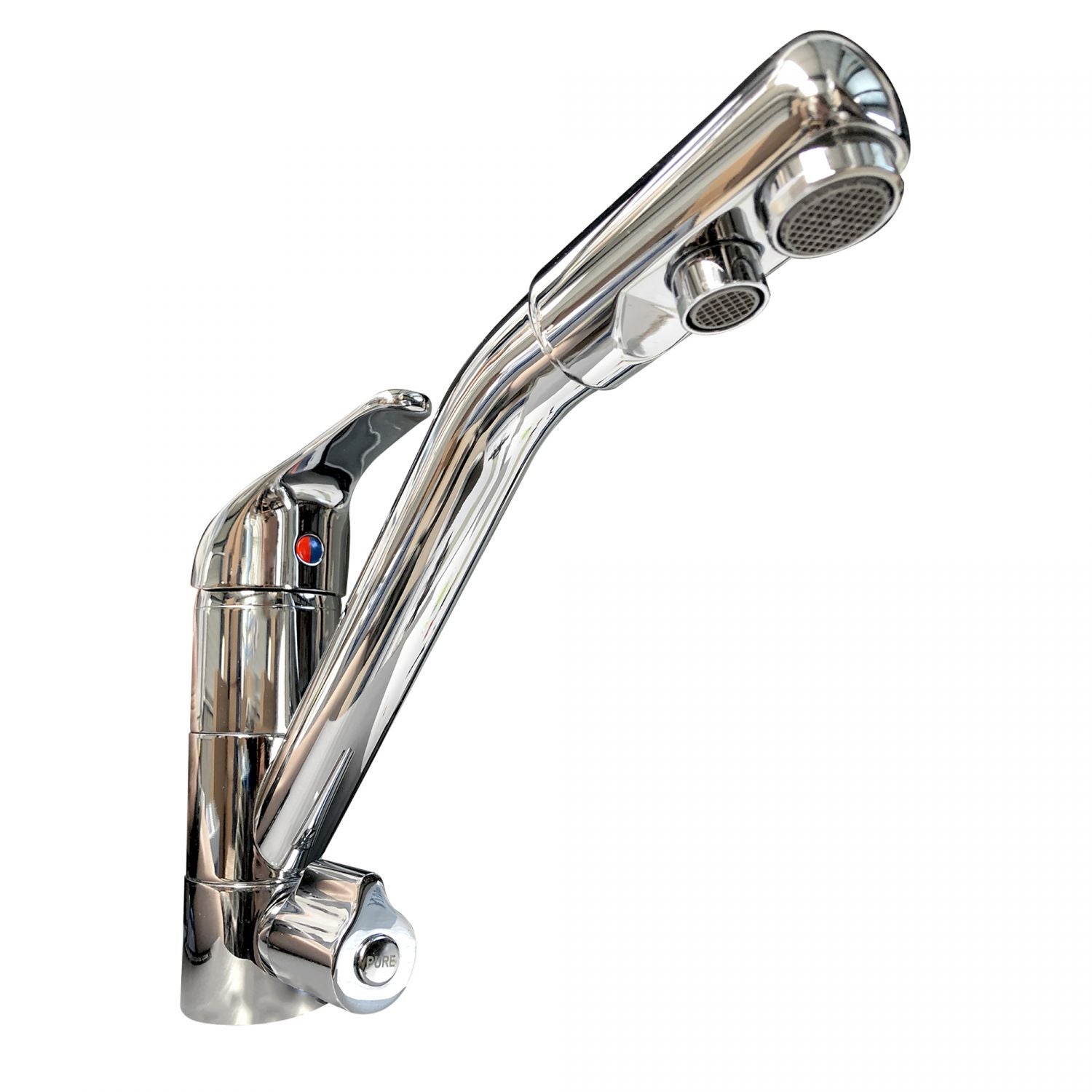 Robinet De Cuisine à Trois Voies, Robinet De Cuisine Extractible Robinet Evier En Laiton Mitigeur Filtre A Eau 3 En 1 Noir Mat 95854740