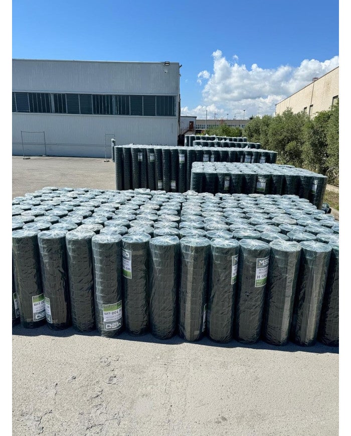 Rete Metallica per Recinzioni - Zincata Plastificata Elettrosaldata Rigida - Rotolo 25 Metri x Recinzioni Metalliche da Giardino (H 125 CM) - 3