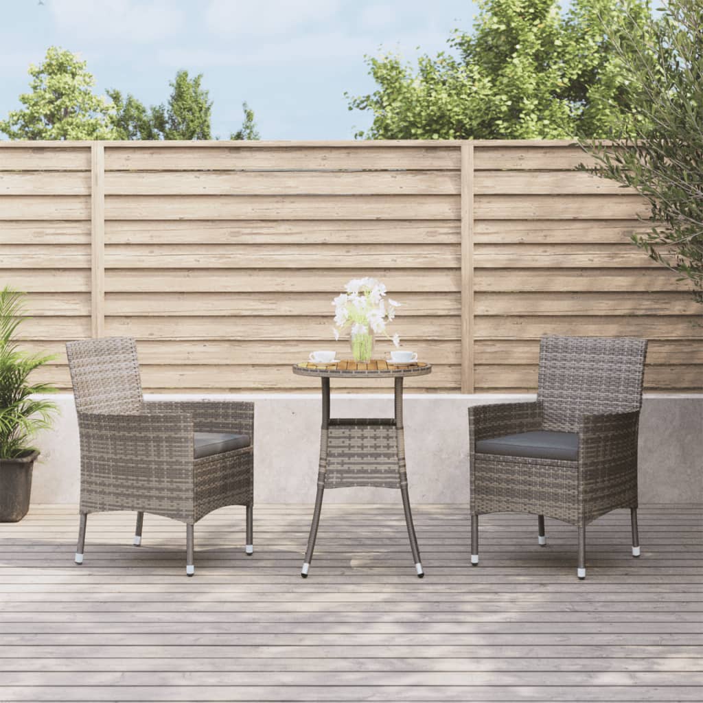 Set Giardino 3 Pezzi Bistrò - Tavolo E 2 Sedie Con Mosaico Ceramica Terracotta/Bianco, Struttura In Ferro, Per Esterno