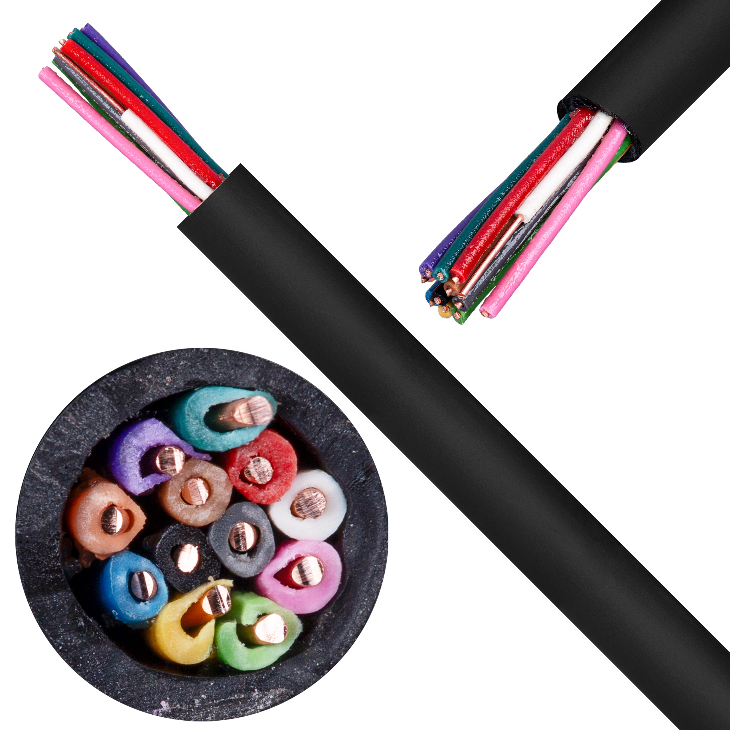 Kabel domofonowy alarm ZIEMNY żelowany YTDY 12 100m