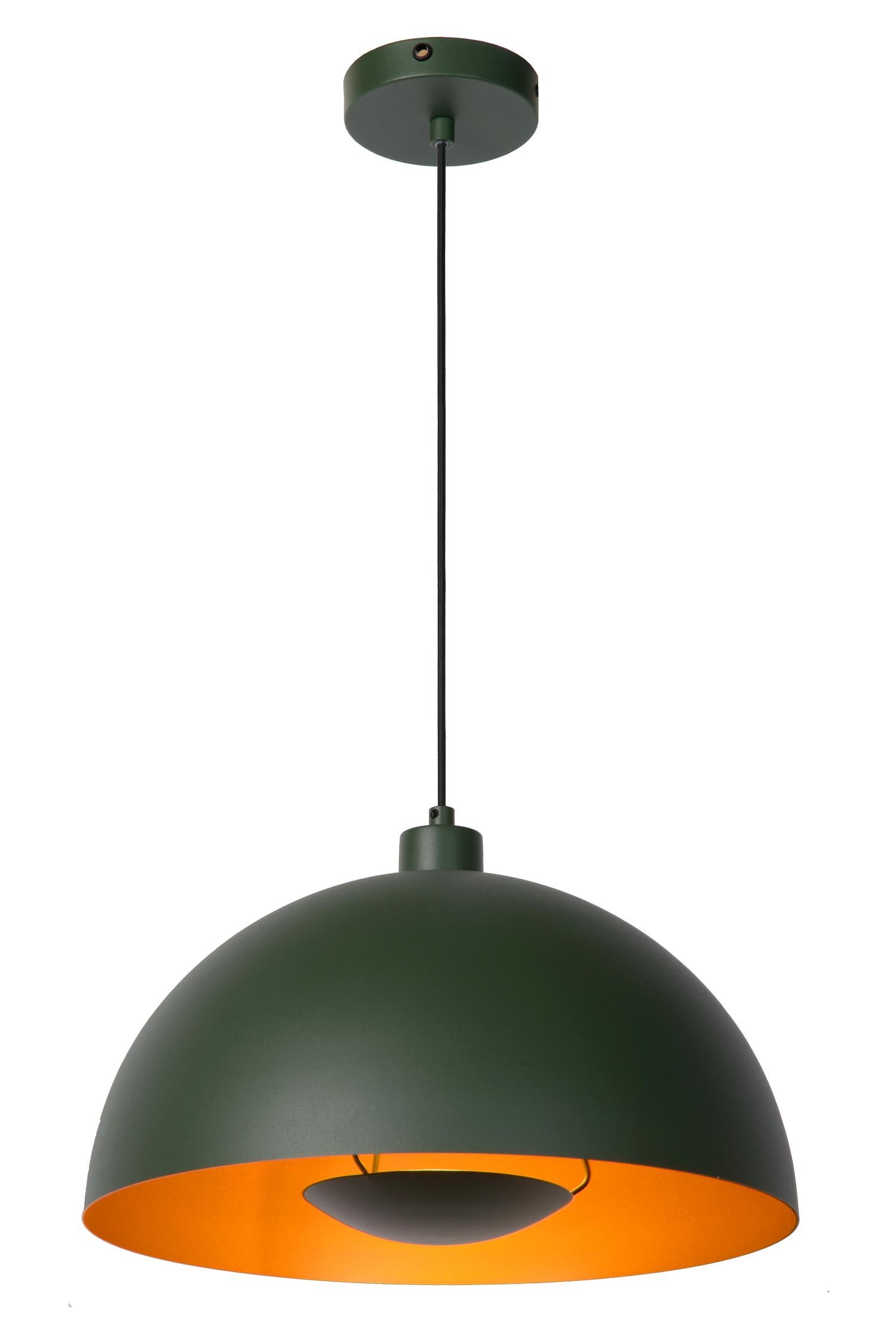 Lampa wisząca SIEMON zielona 1xE27x40W metal wym:150x40x40cm IP20 Lucide