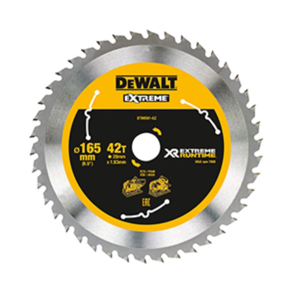 Lame de scie circulaire plongeante 165x20 mm 42 dents - DEWALT DT99561-QZ - 5