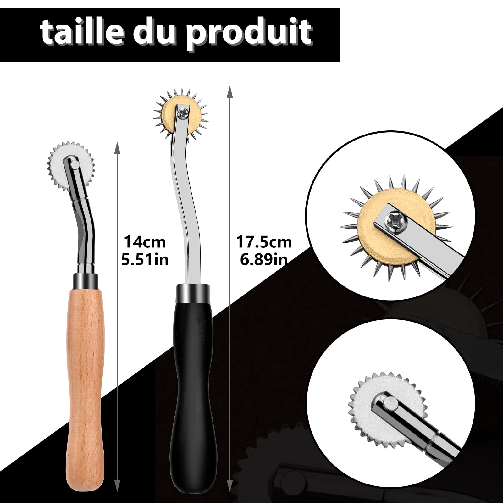 Outil Roulette Couture - Roulette De Marquage Pour Tissu, Cuir, Papier Et Bricolage