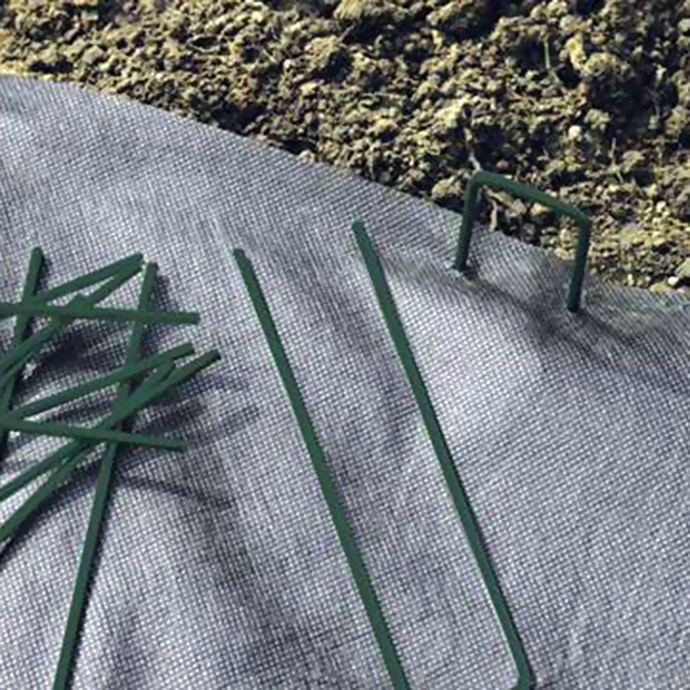 Agrafes fixation Vert 17x3.5cm - Lot de 10 - 4