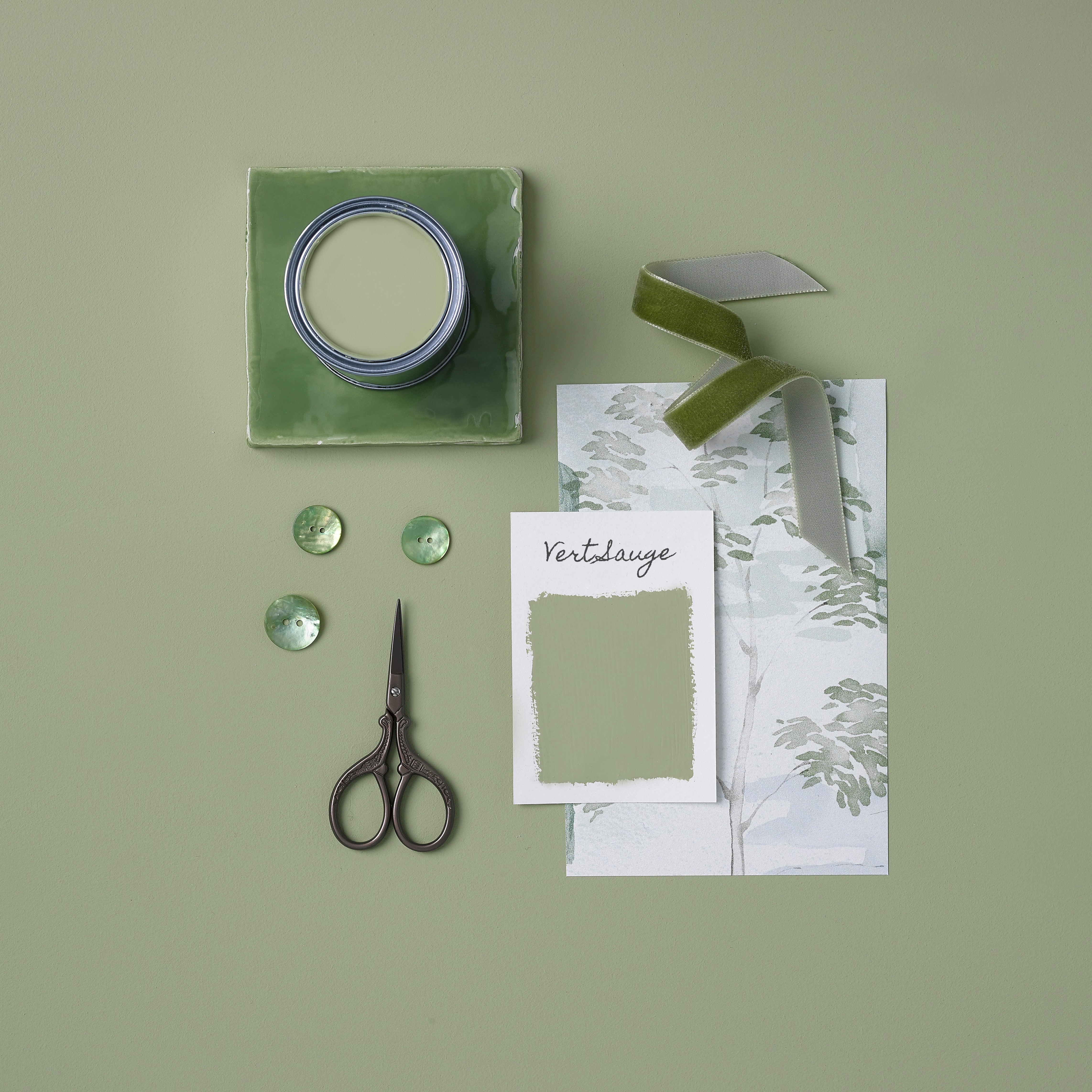 Peinture Verte pour Meubles Chalky Mat Poudré RUST-OLEUM - Vert sauge 750ml (10,5m² avec un pot) - 4