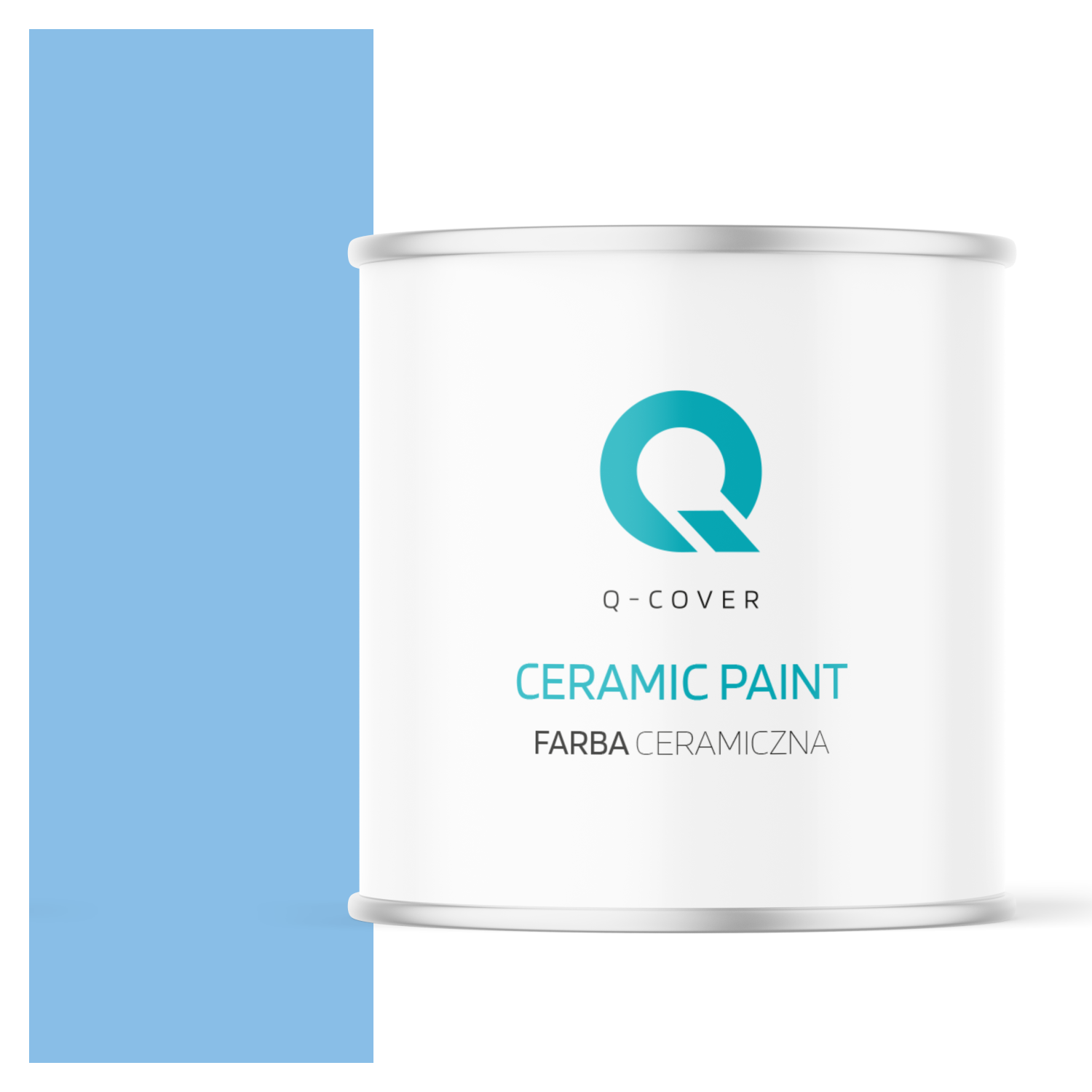 Farba Ceramiczna Do Ścian i Sufitów Q-Cover Błękit królewski H0141 Głęboki Mat 2L
