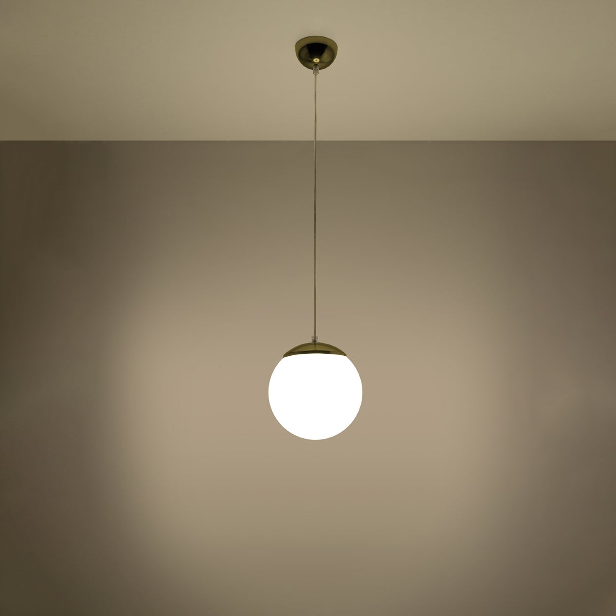 Lampa wisząca STERA 20 złota LED 3000K - 20x20x110cm Sollux