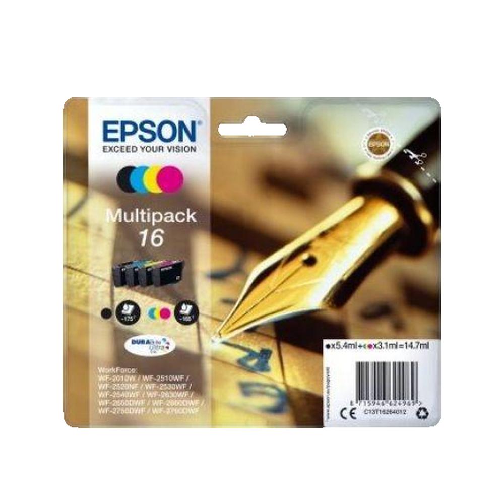 Zestaw tuszy Epson T1626 czarny cyjan magenta żółty