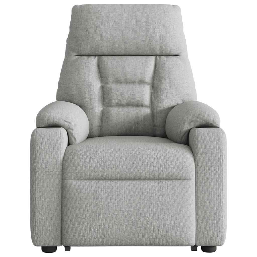 Fauteuil inclinable de massage | Fauteuil de relaxation | Chaise de relaxation électrique gris nuage tissu CFW793213 - 6