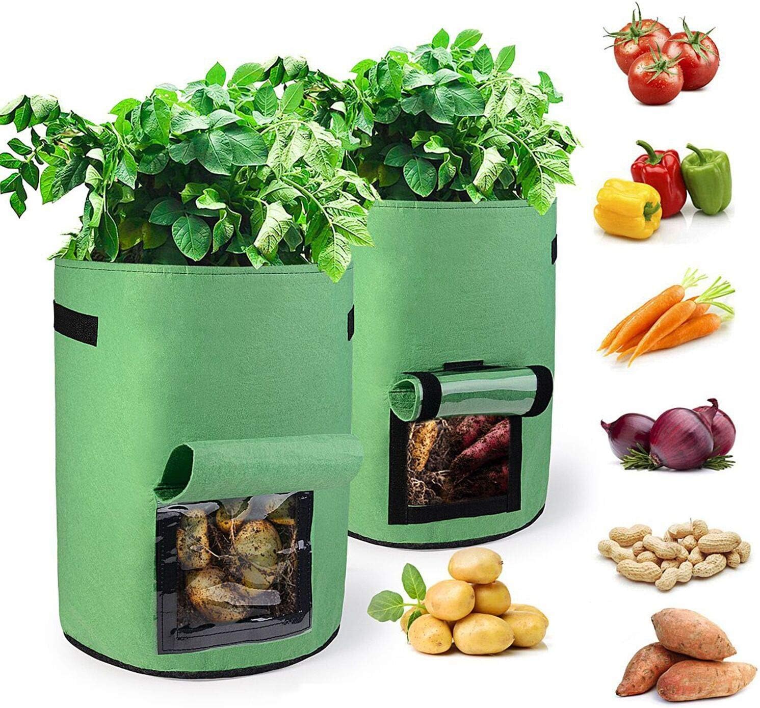 Worek do uprawy ziemniaków, 2 worki do uprawy ziemniaków, worek do uprawy z włókniny, worek do uprawy warzyw ogrodowych do ziemniaków