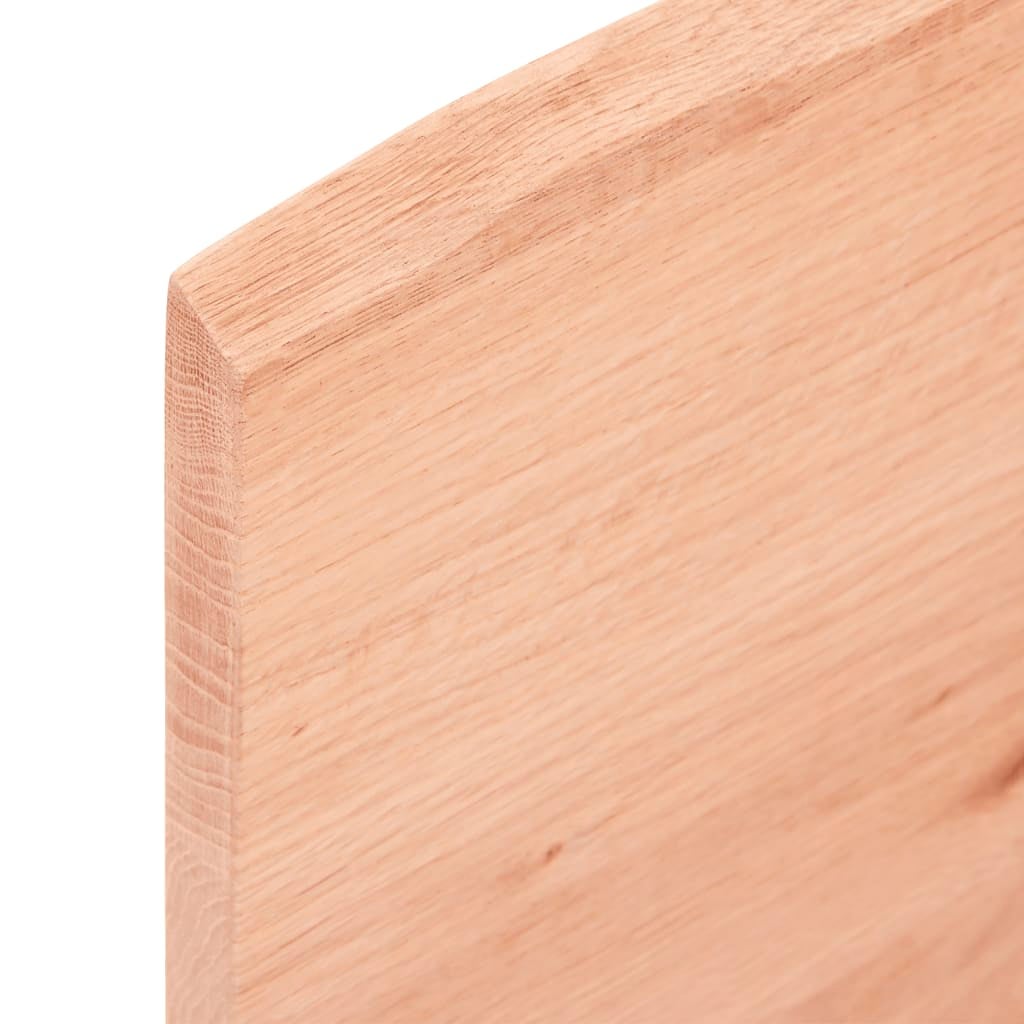 Etagère murale en bois de chêne traité marron clair 100x40x2 cm- COMFORTXL - 6