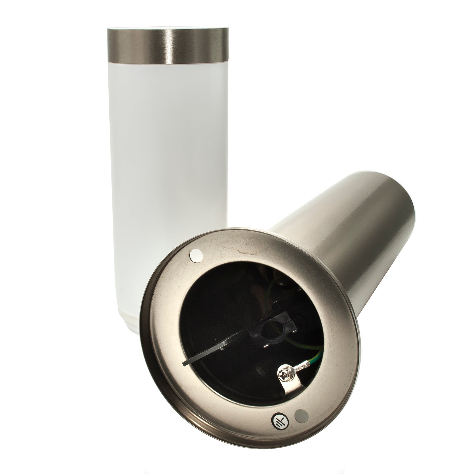 TOKYO lampadaire à LED E27 poteau en acier inoxydable 50cm lumière extérieure étanche jardin allée cour 230V MESURE 50CM - 2