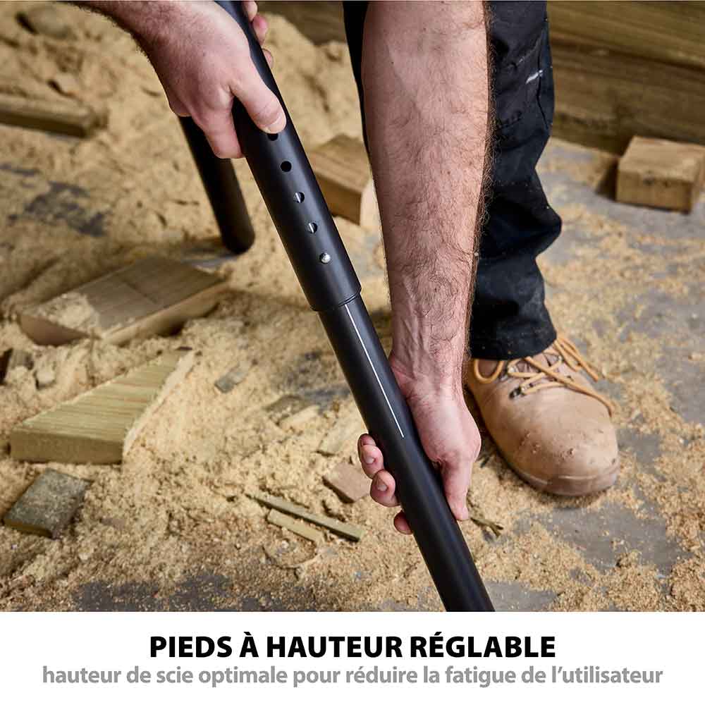 Support universel PLUS Evolution pour scie à onglet avec pieds télescopiques - 8