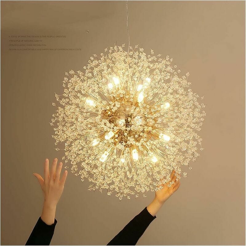 Plafonnier LED en forme de pissenlit, idéal pour les salons familiaux, 8 lumières - 5