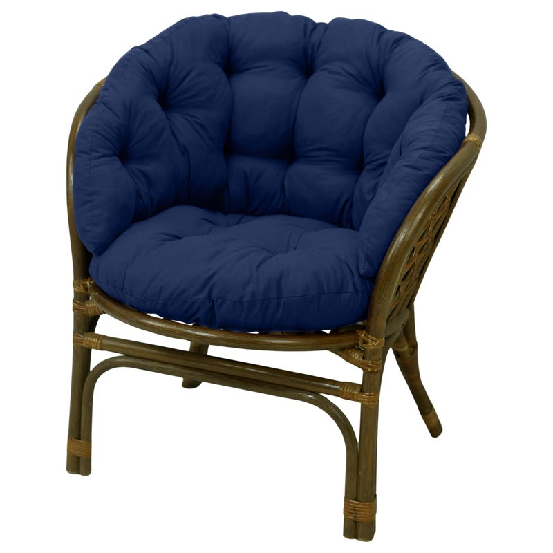 Poduszka na fotel rattanowy rattan AMPO granatowy 1 szt.