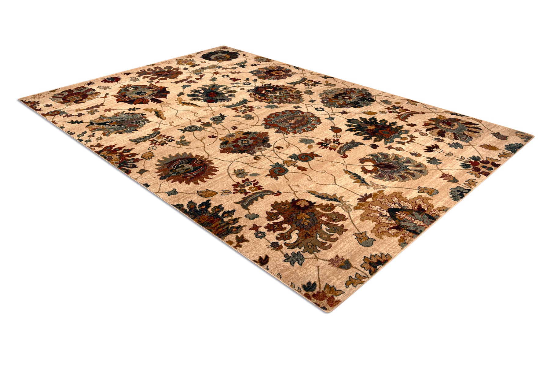 Dywan wełniany OMEGA LATICA Kwiaty krem 235x350 cm - 3