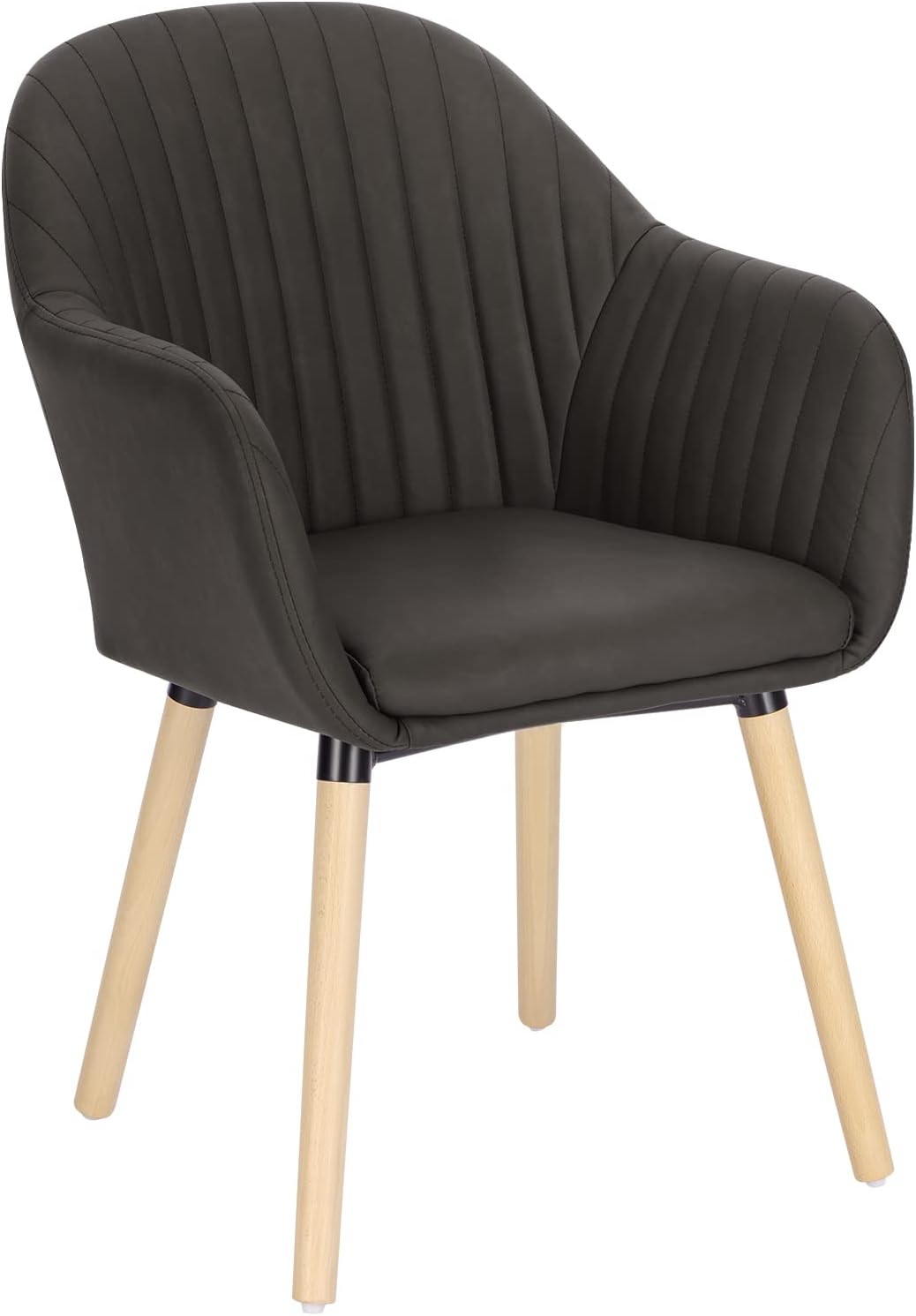 WOLTU Chaise De Salle à Manger En Velours - Pieds En Bois Massif, Design Scandinave - Crème Blanc