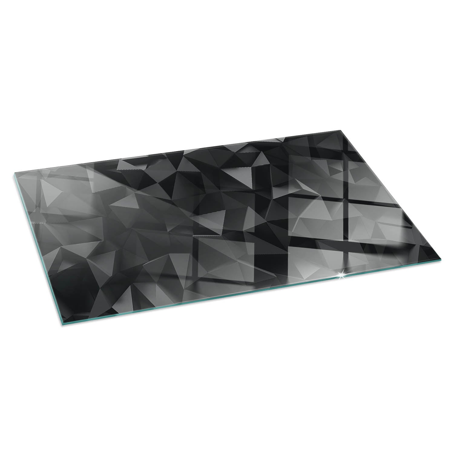 Szkło ochronne żaroodporne pod kominek - 120x60 cm - Trójwymiarowa geometria - TULUP
