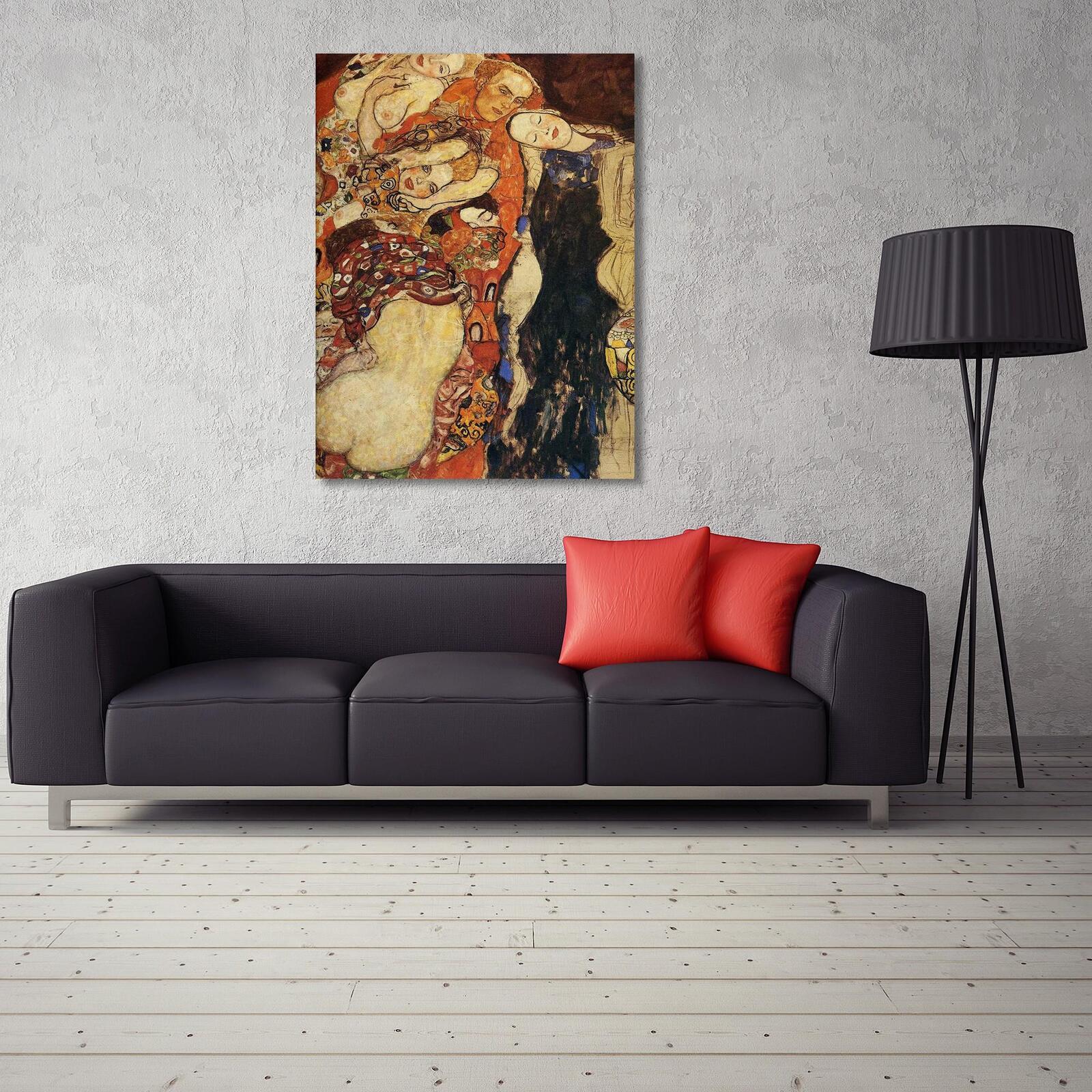 Tableau image de reproduction de g. Klimt - mariée (inachevé) - 40 x 60 cm - 3