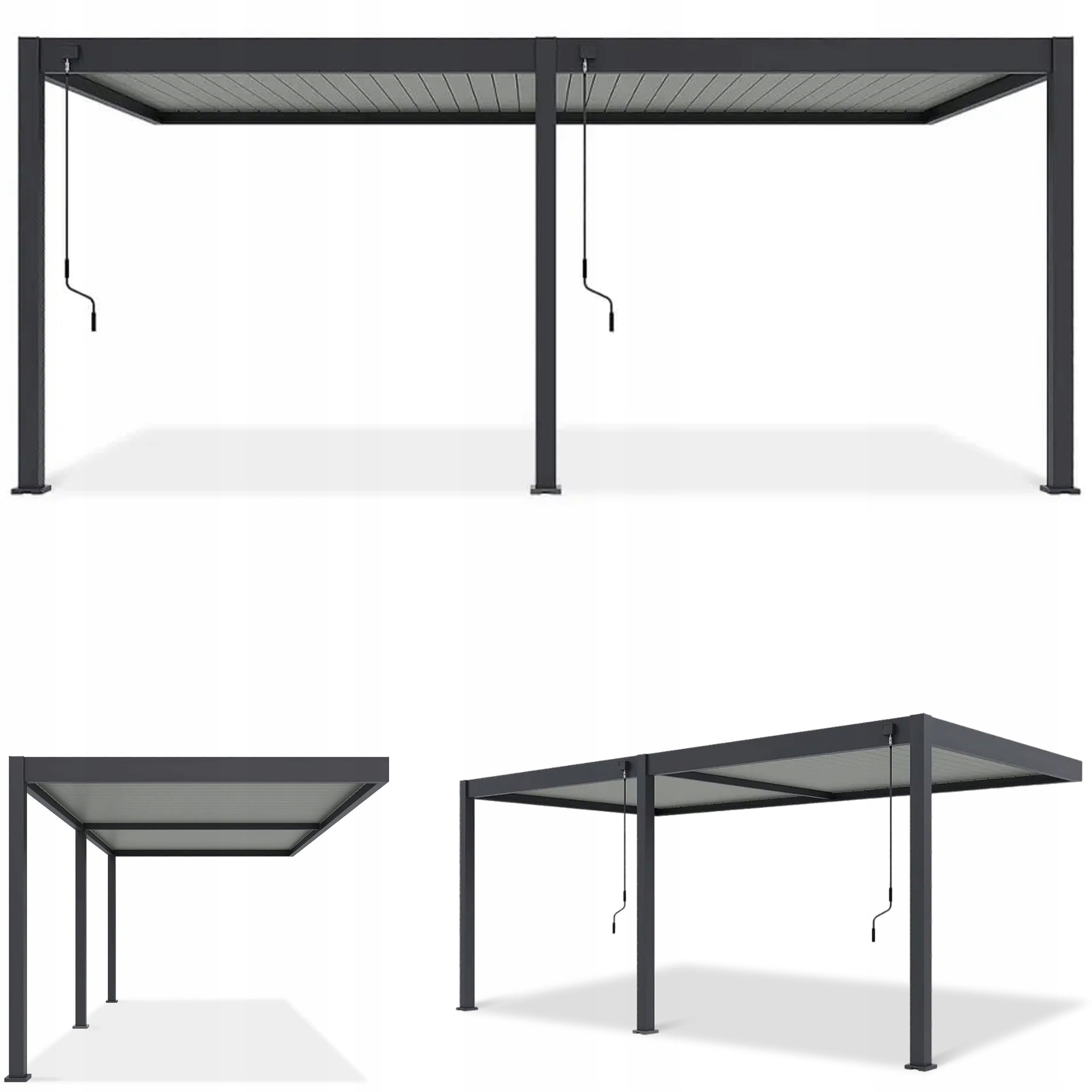 Pergola Ogrodowa Gutroof Przyścienna Zadaszenie Elegance 3x6 Aluminium Taras 1 szt