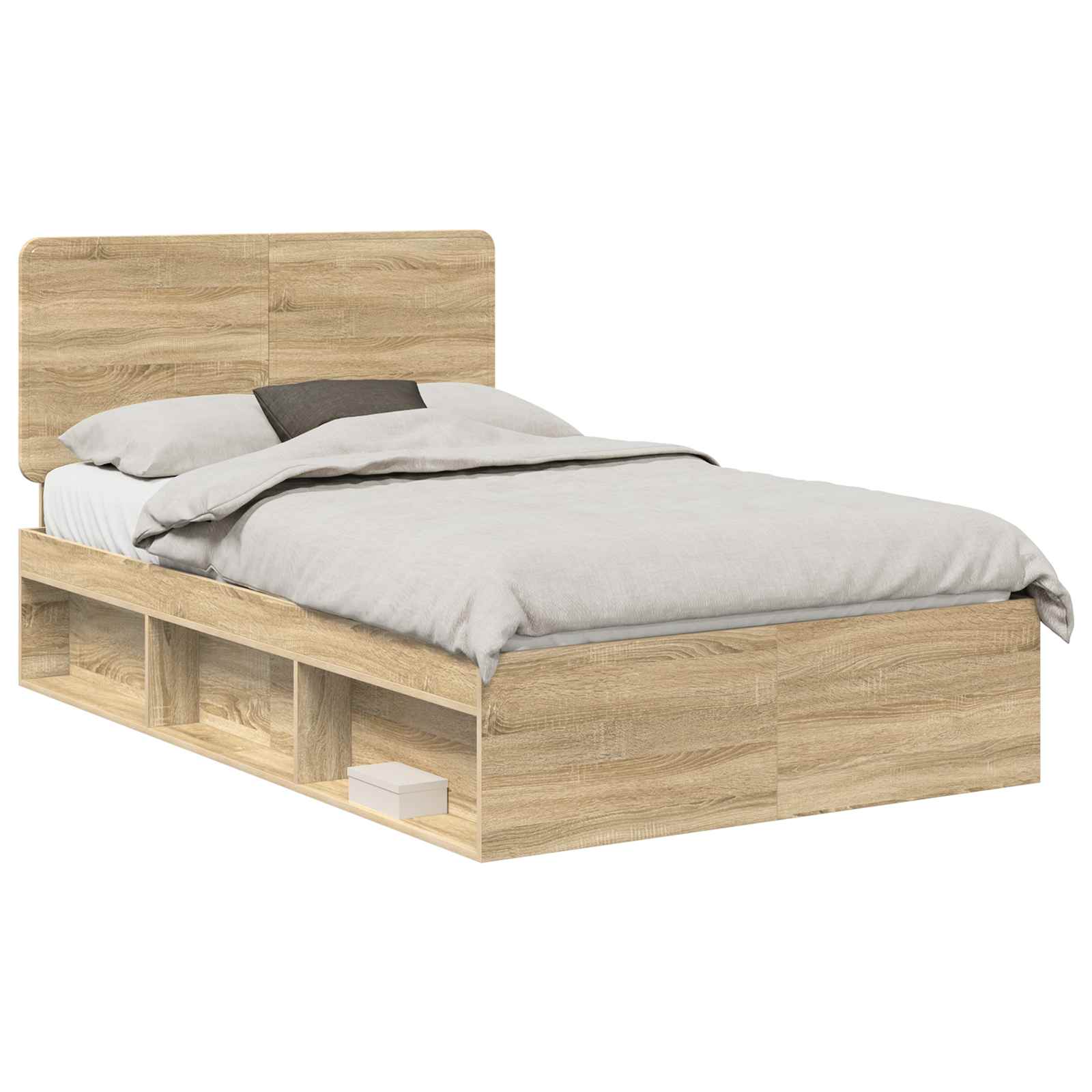 Cadre de lit 120 x 190 cm Bois de pin massif - 2
