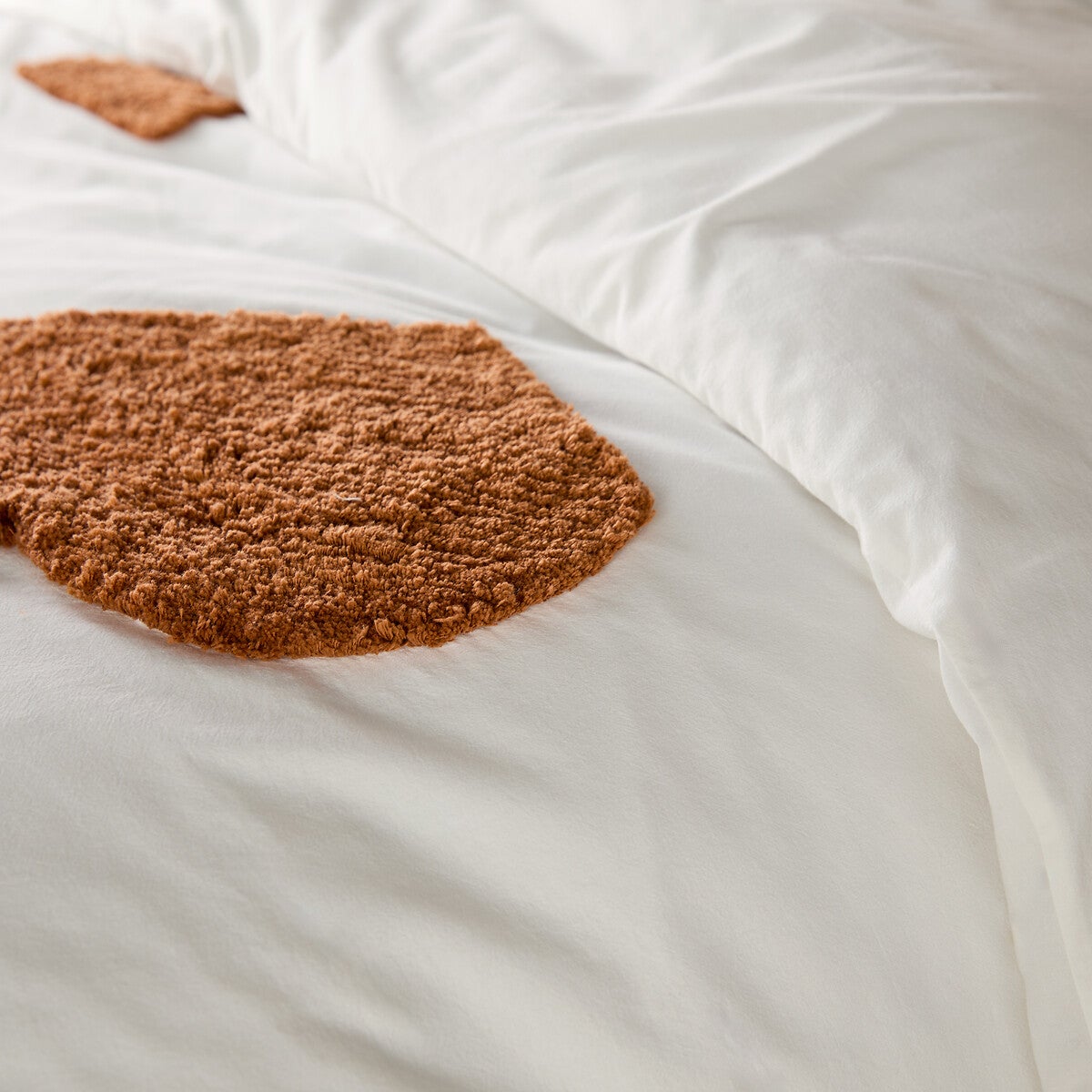 Housse de couette coton tufté, Balanka - Blanc cassé - 260 x 240 cm - 3