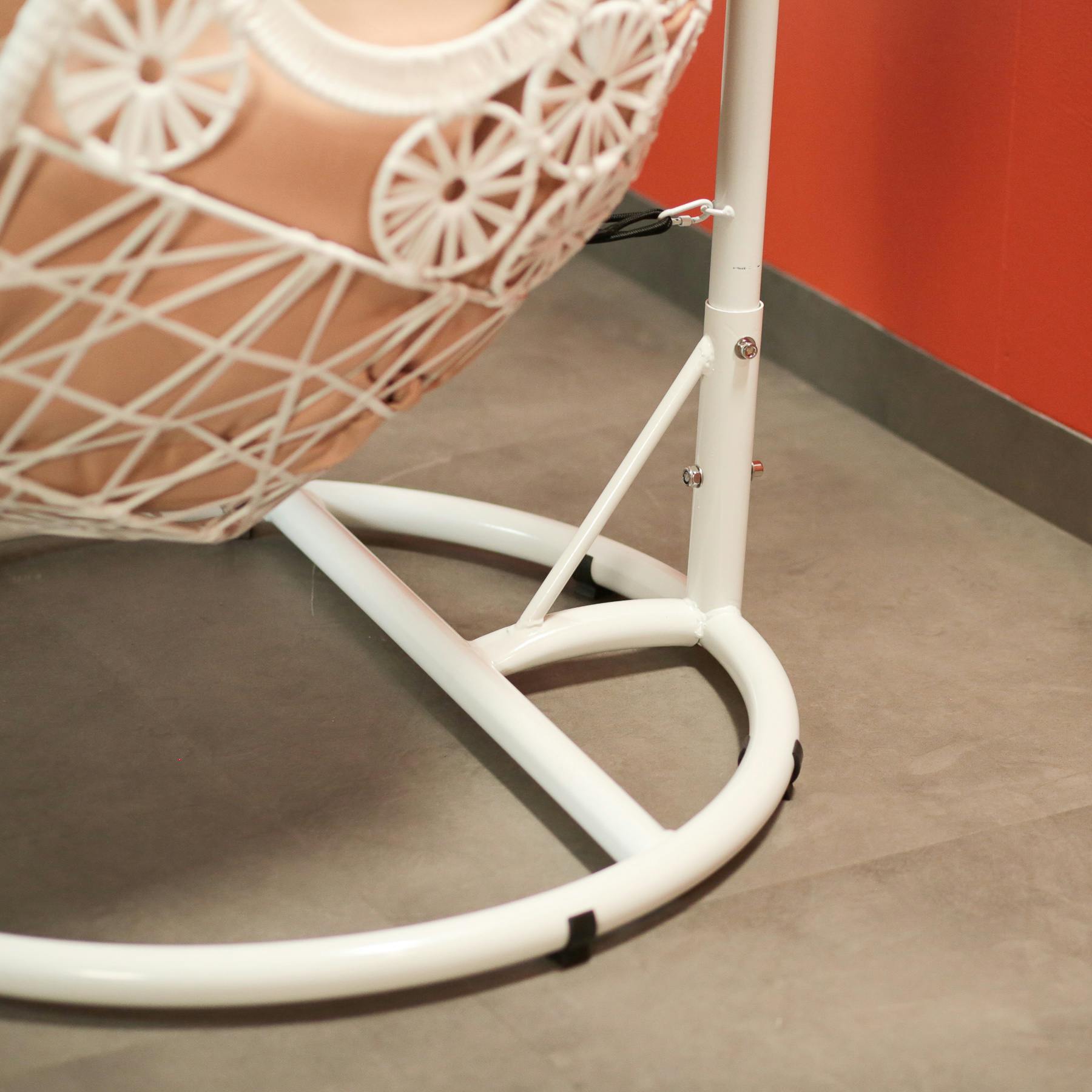 Fauteuil œuf suspendu blanc SOUTH BEACH - 6