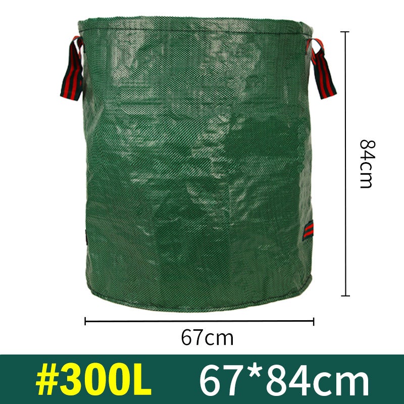 Zestaw 3 ultrawytrzymałych worków ogrodowych: 1 x 200 l, 1 x 300 l, 1 x 500 l, przyjaznych dla środowiska, lekkich, trwałych i odpornych na rozdarcia - 3