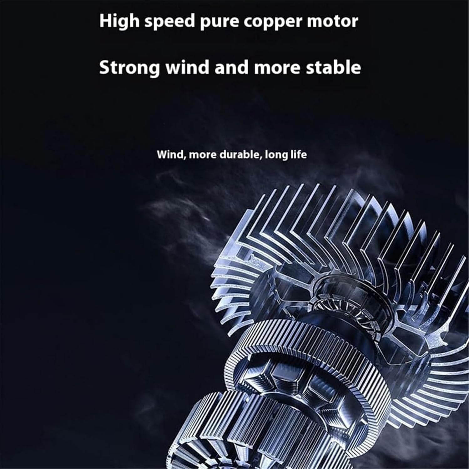 Aspirateur portable 48 V, mini turbo-ventilateur sans fil 280 000 tr/min, souffleur feuilles vitesse variable,dépoussiérage puissant et séchage rapide - 4