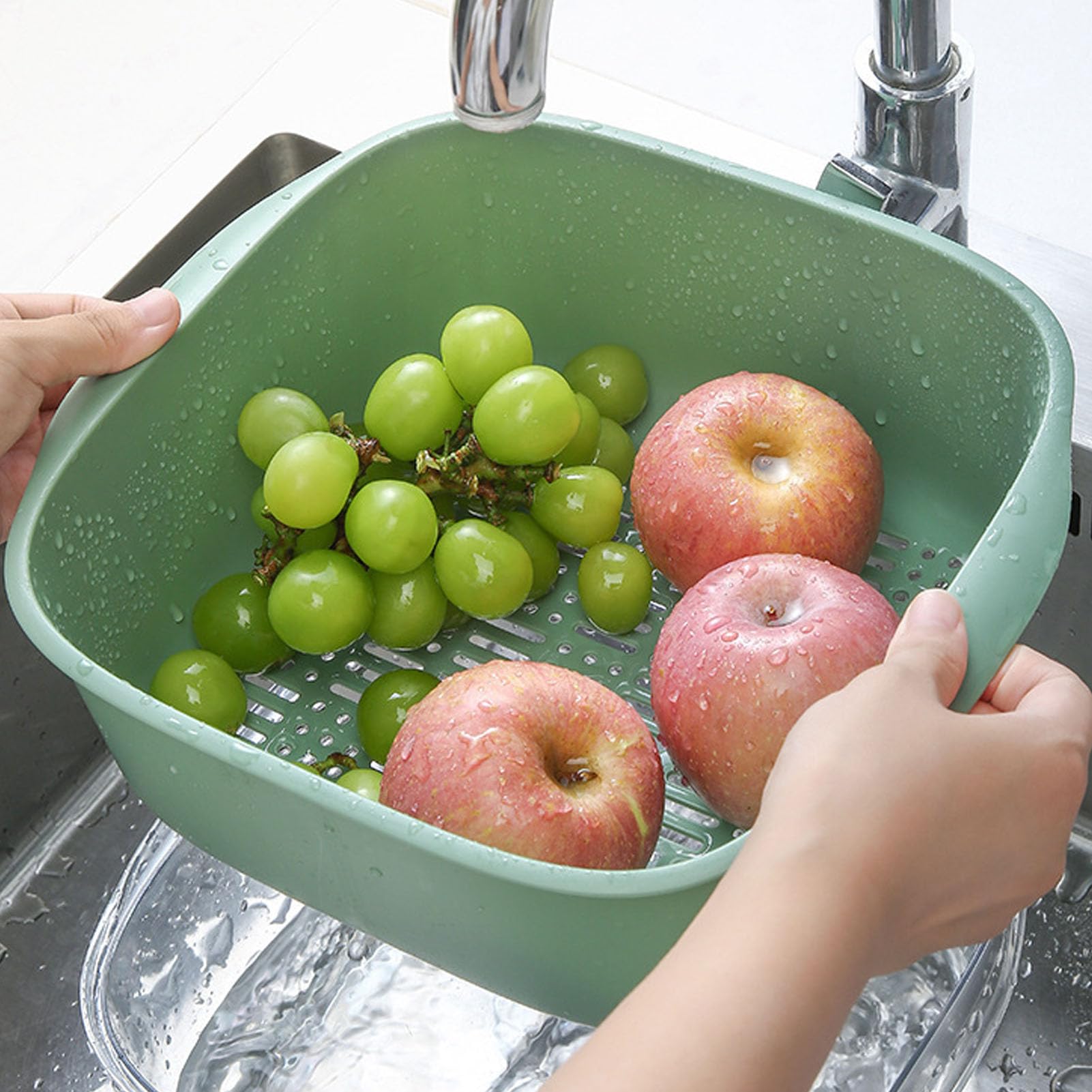 Scolapasta Con Filtro Per Lavello - Rosa, Multiuso Per Pasta E Verdura - Foto 2