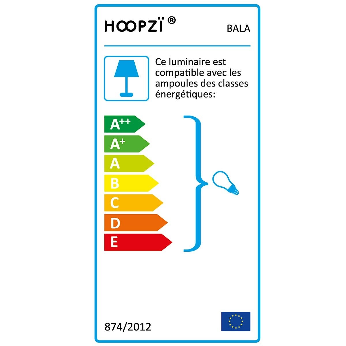 Câble luminaire orange avec prise 4,5 m - interrupteur et douille E27 - Hoopzi Bala - 7