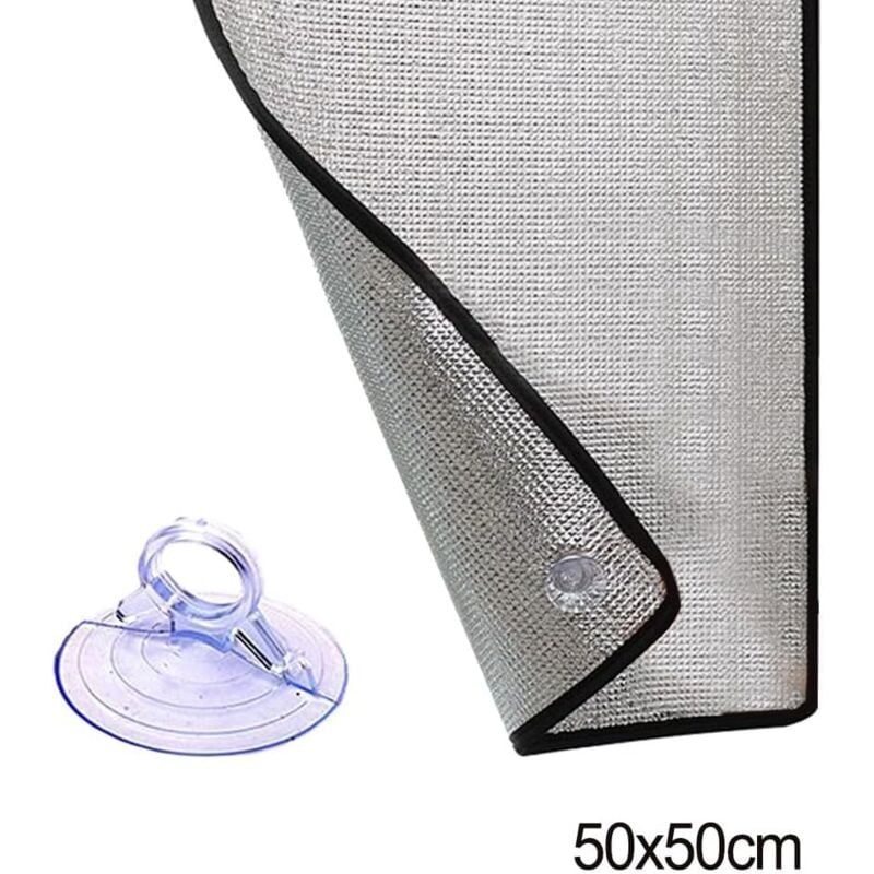 Feuille d'aluminium réfléchissante, film d'isolation thermique de 7 mm d'épaisseur, film de protection contre le froid, film en aluminium pour rester - 2
