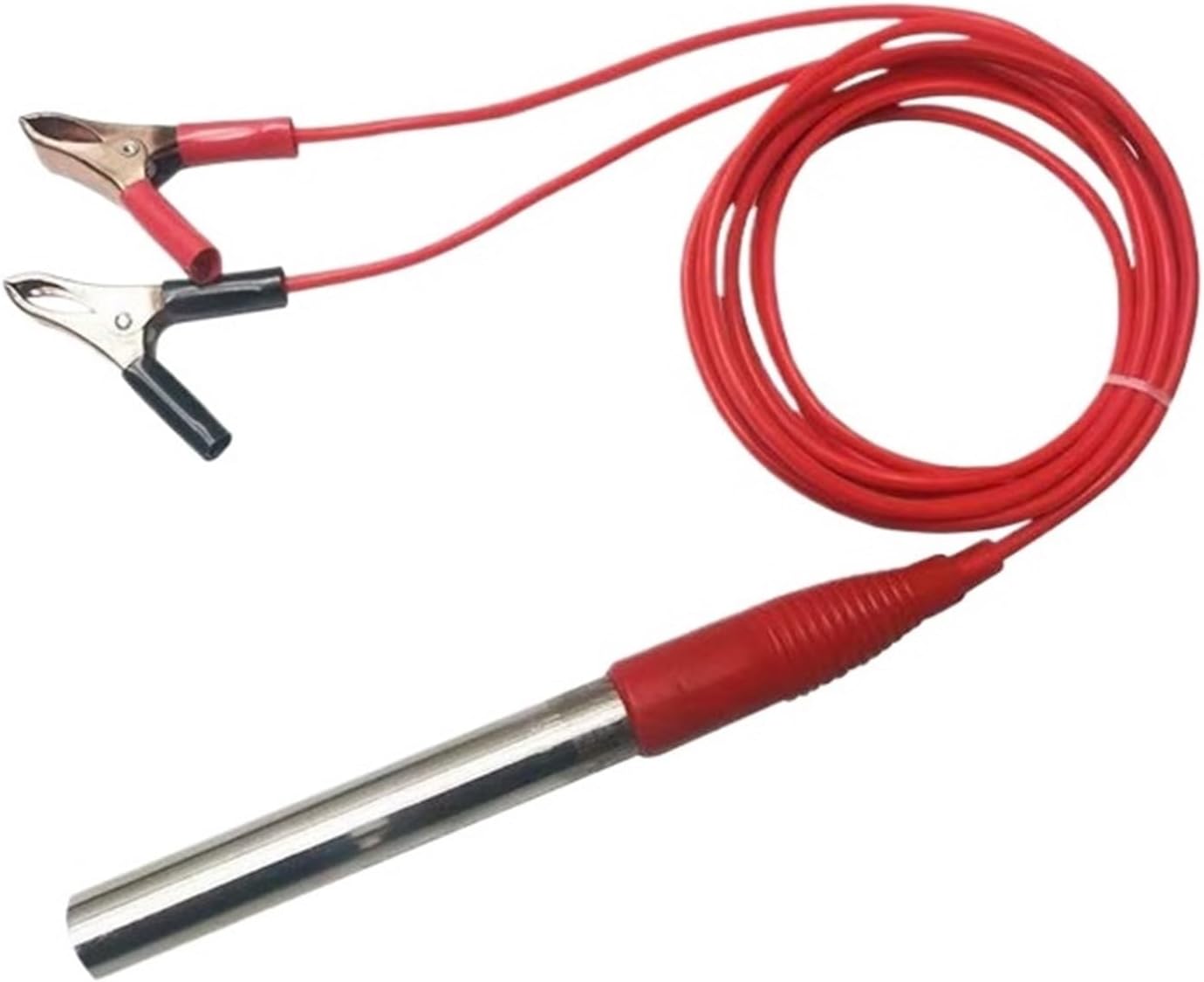 Podgrzewacz wody 12 V DC – z zaciskiem krokodylkowym – wkład grzewczy 150 W, 200 W, 300 W – przenośny podgrzewacz zanurzeniowy ze stali nierdzewnej