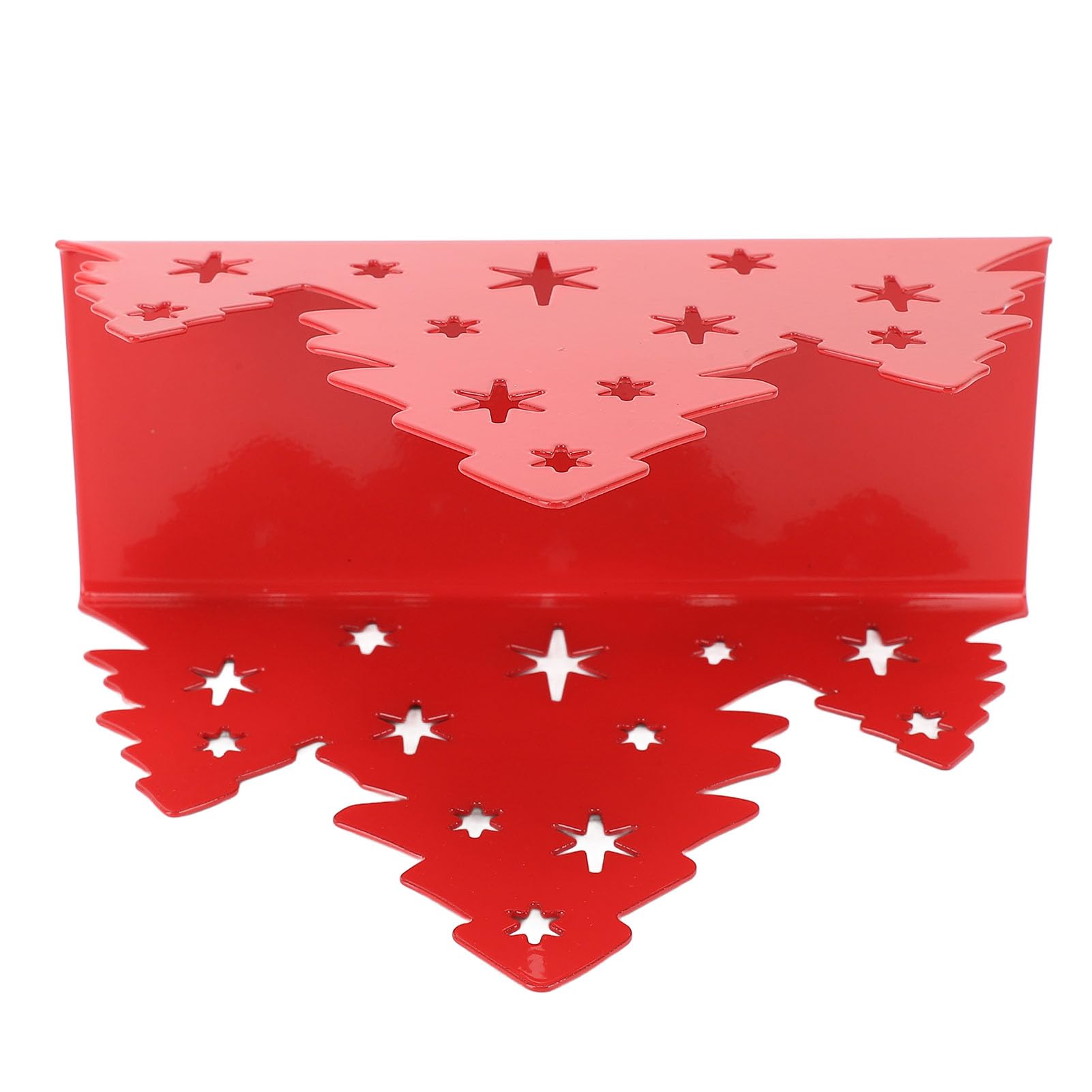 Porta Tovaglioli Natalizio A Forma Di Albero In Acciaio Inox - Porta Asciugamani Carta Per Tavola E Cucina - 3