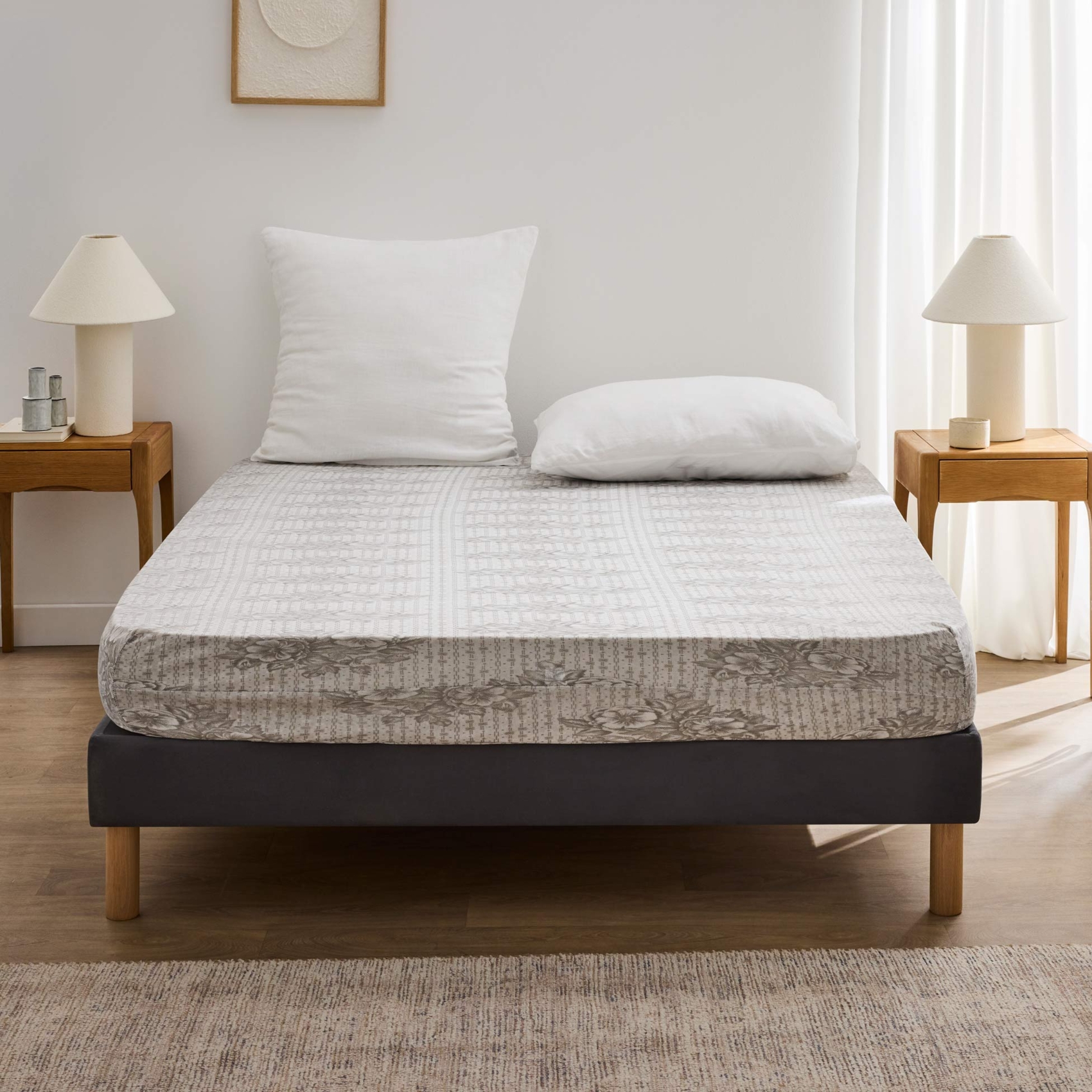 Rénove matelas intégral et extensible - Blanc - 160x200 cm - Polyester - 3