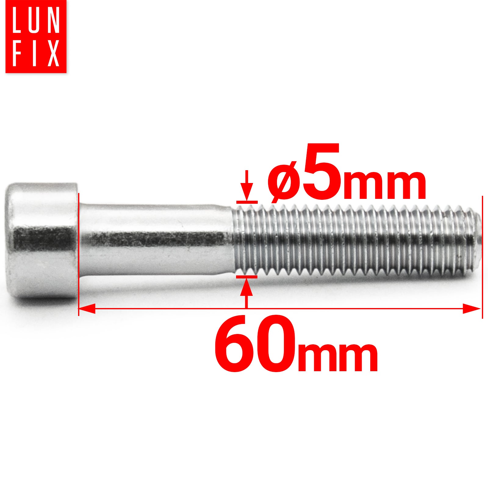 Śruba imbusowa DIN 912 M5 60 mm kl. 8.8 20szt.