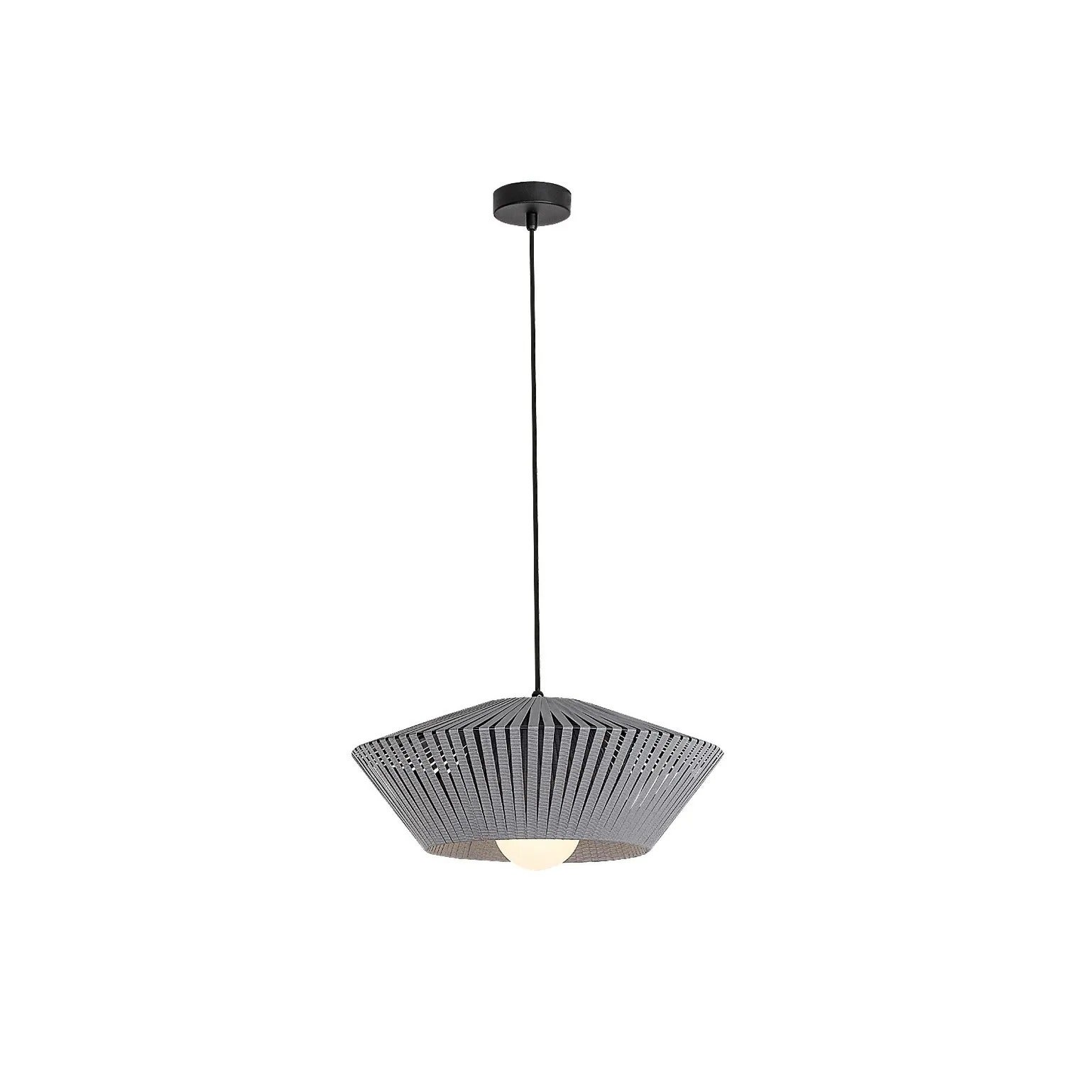 Lampa wisząca REVAN czarno-popielaty 1xE27x6W tkanina wym:120x40x40cm IP20 Rabalux