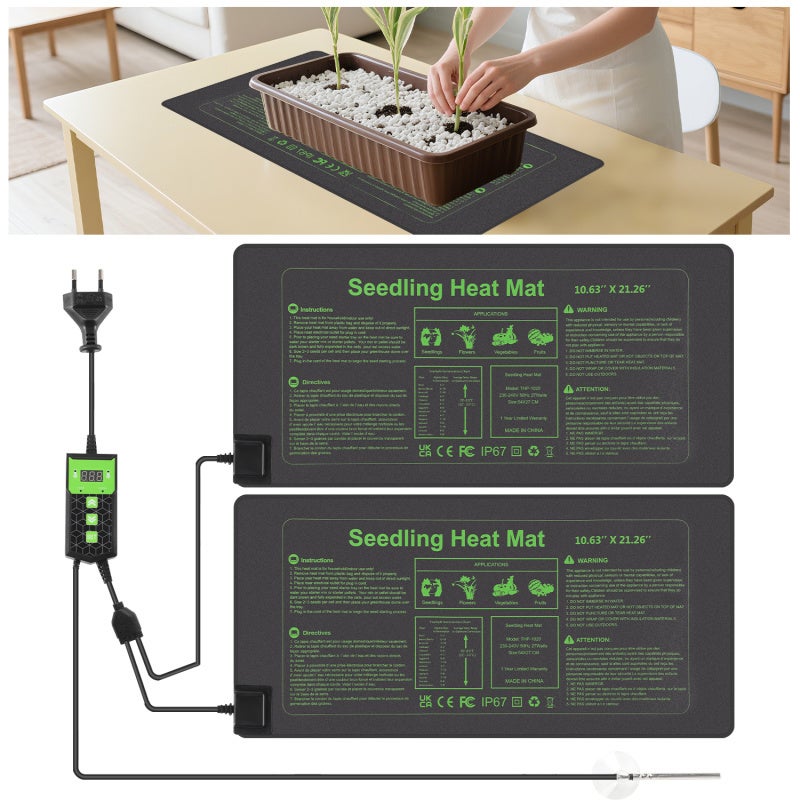 Tapis chauffant pour semis pour plantes Tapis Chauffant pour Semis, 50,8 X 25,4 Cm, Tapis