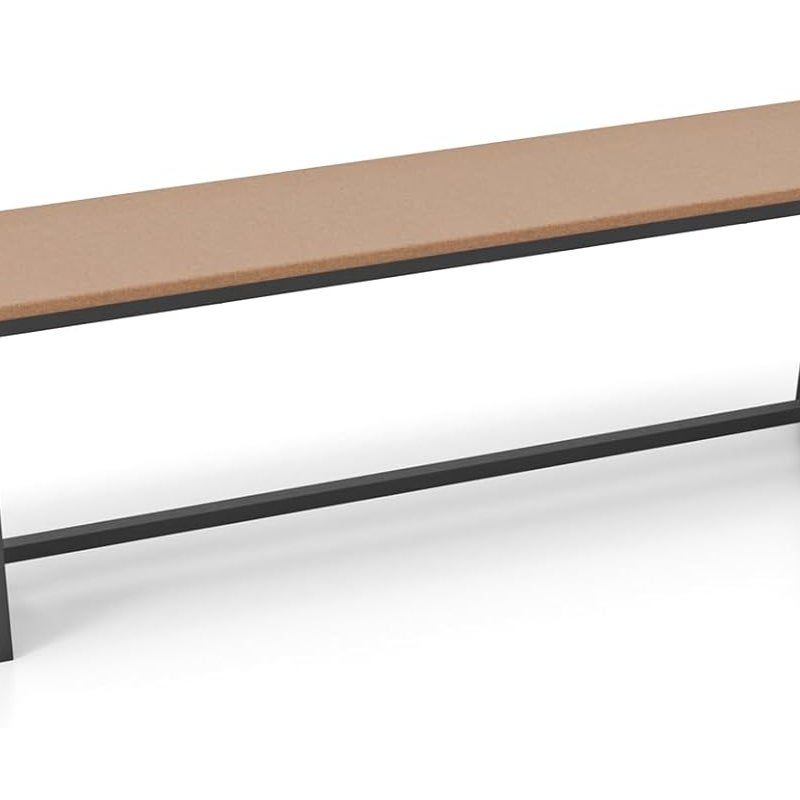 Ławka Ogrodowa Zewnętrzna, 183 cm Ławka Ogrodowa bez Oparcia z HDPE dla 3-4 Osób, Ławka Zewnętrzna bez Oparcia do Ogrodu