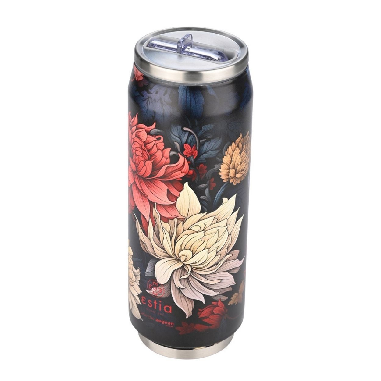 Kubek termiczny Midnight Blossom Estia stal nierdzewna czarny 500 ml 1 szt. - 6
