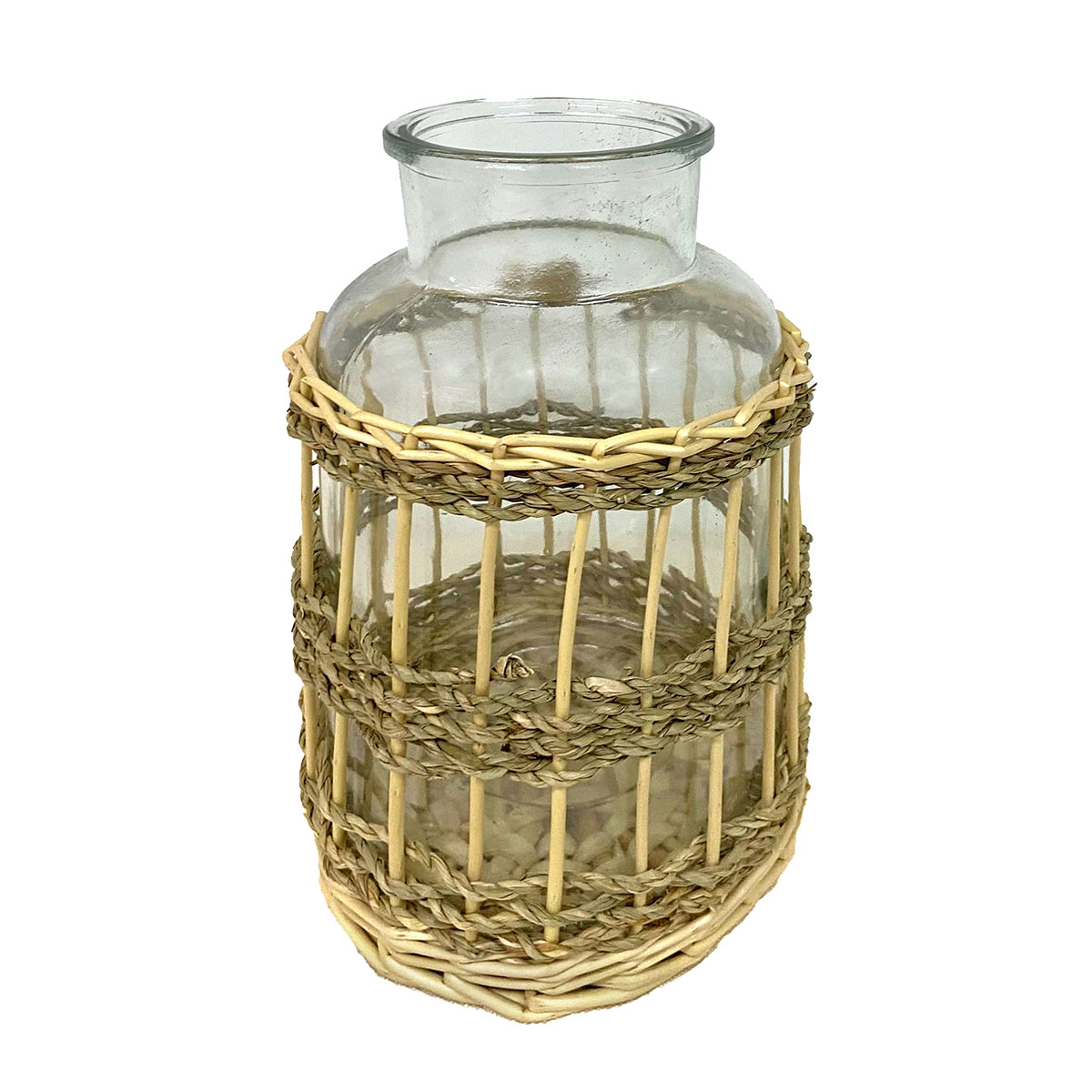 Origen home decor - botellero decoracion | jarrones y portavelas marrón - 27x15x15 cm