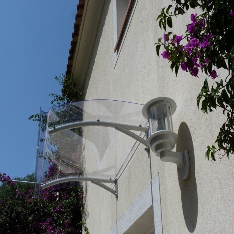 Toldo de Porta de Entrada Melanie - Cinzento Claro - 150x90 cm - 4
