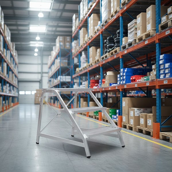 Marchepied alu 4 marches - Hauteur max. de travail 2.96m - 6875/04 - 4