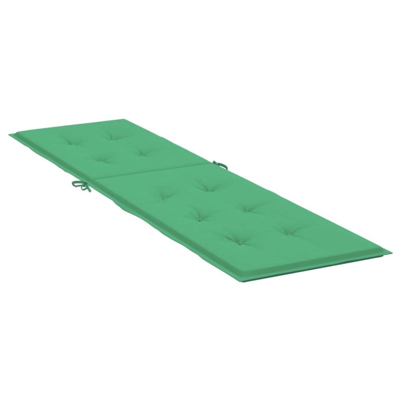 Coussin de chaise de terrasse vert (75+105)x50x4 cm - 4