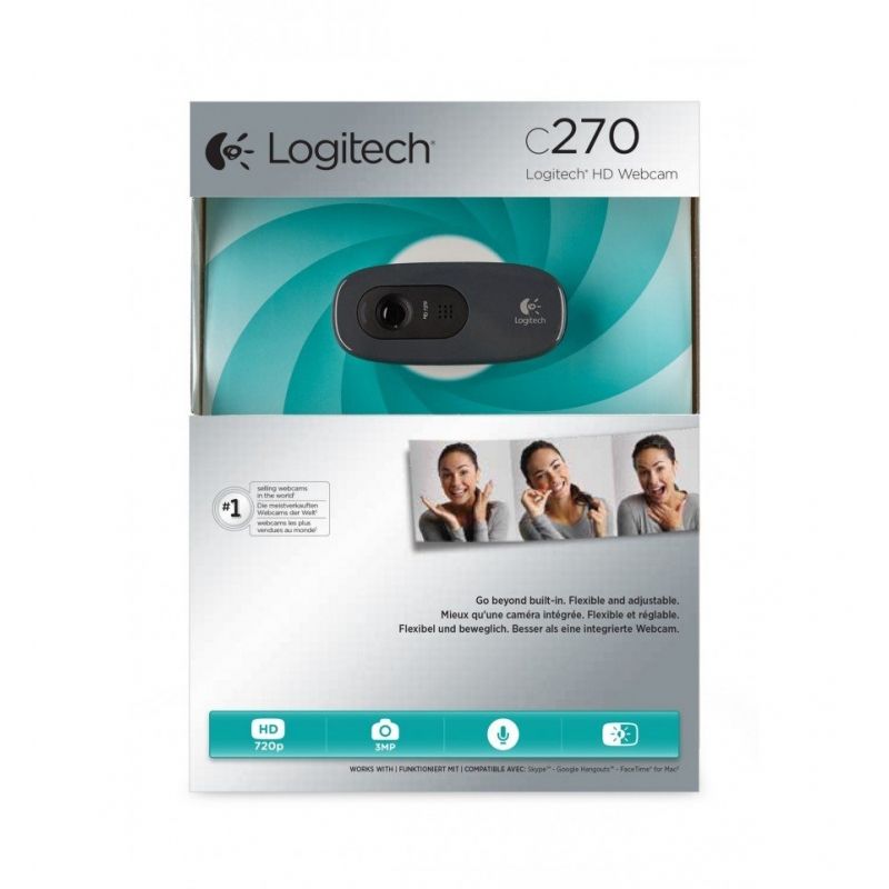 Webcam Logitech C270 720 px - 3