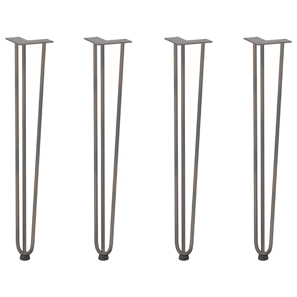 Pieds De Table Extérieur En Fonte D'aluminium - Noir - Hauteur 22 Pouces (55,9 Cm) - Ohiowoodlands